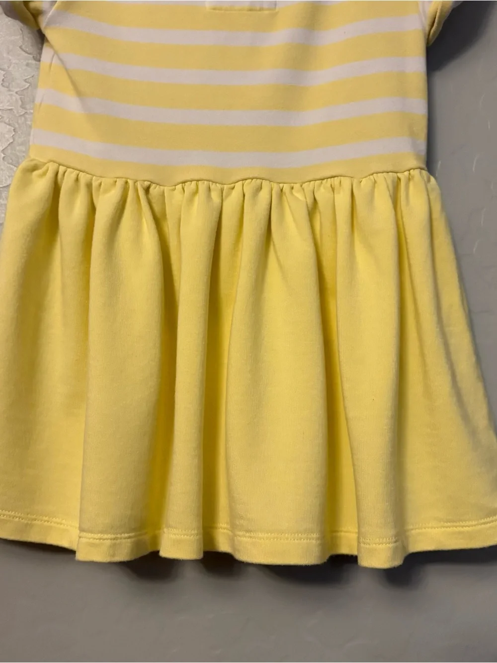 Little sleepies bluey garden games yellow flower patch pocket dress 6-12 months